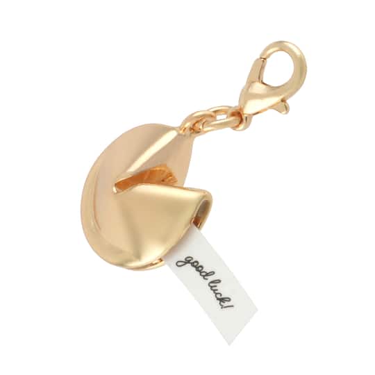 Gold Fortune Cookie Charm by Bead Landing&#x2122;